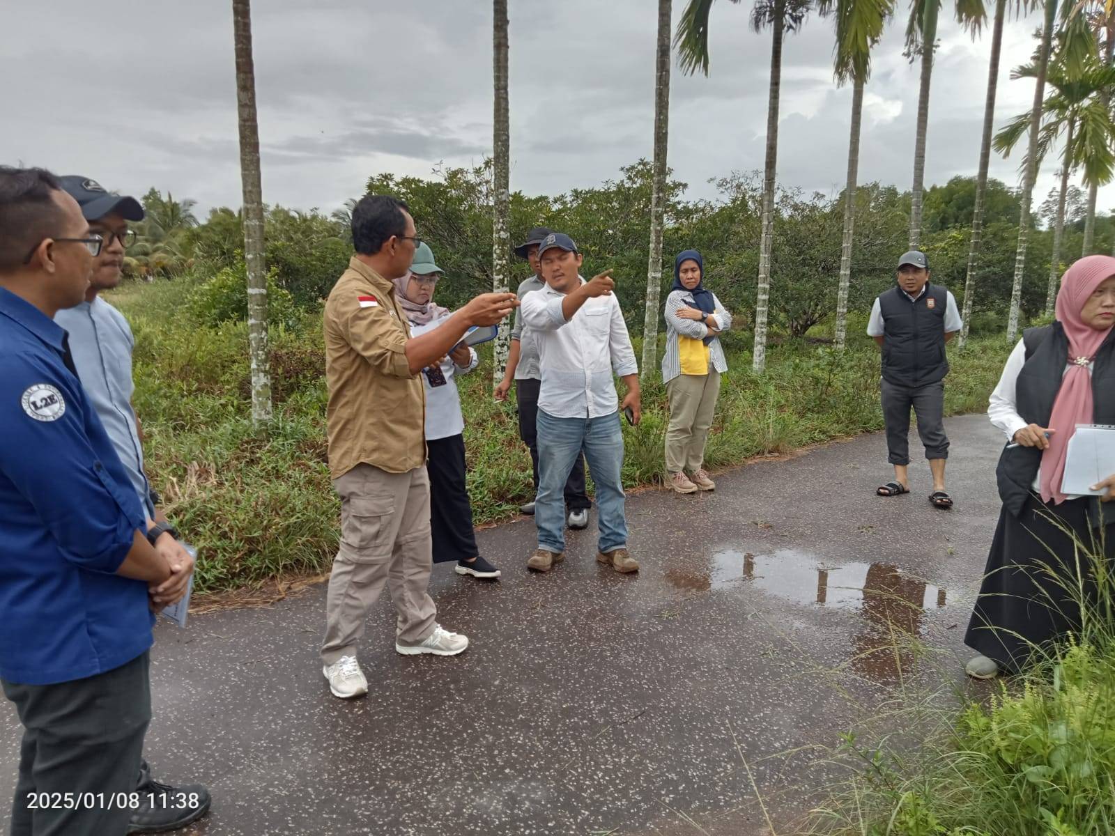 Peninjauan Lapangan Permohonan PKKPR OSS PT. Duta Indo Lestari di Desa Semudun Kec. Sungai Kunyit