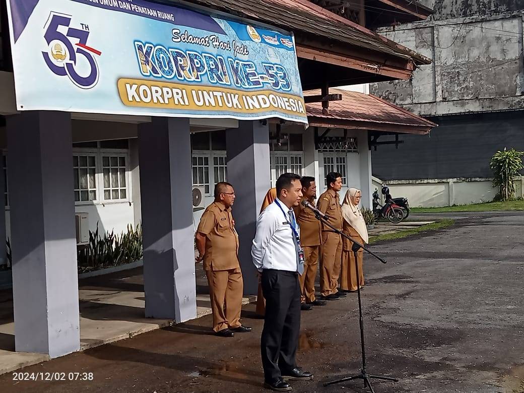 Apel Pagi sekaligus Pelepasan Siswa Magang di lingkungan Dinas PUPR Kabupaten Mempawah